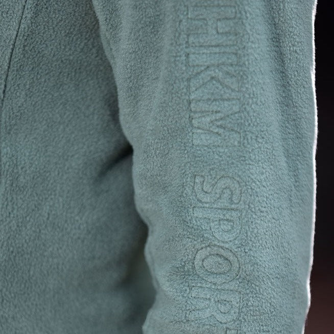 Veste polaire pour femmes du XS au XXL HKM Basil vert détail