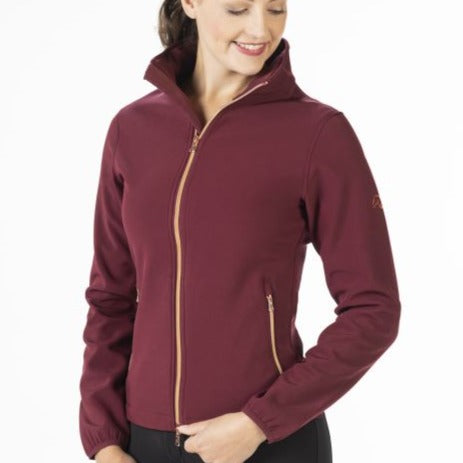 Veste softshell pour femmes du XS au XXL HKM Mary rouge cerise