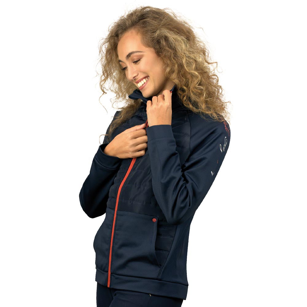 Veste technique bi-matière pour cavalières Flags&Cup Aerolita