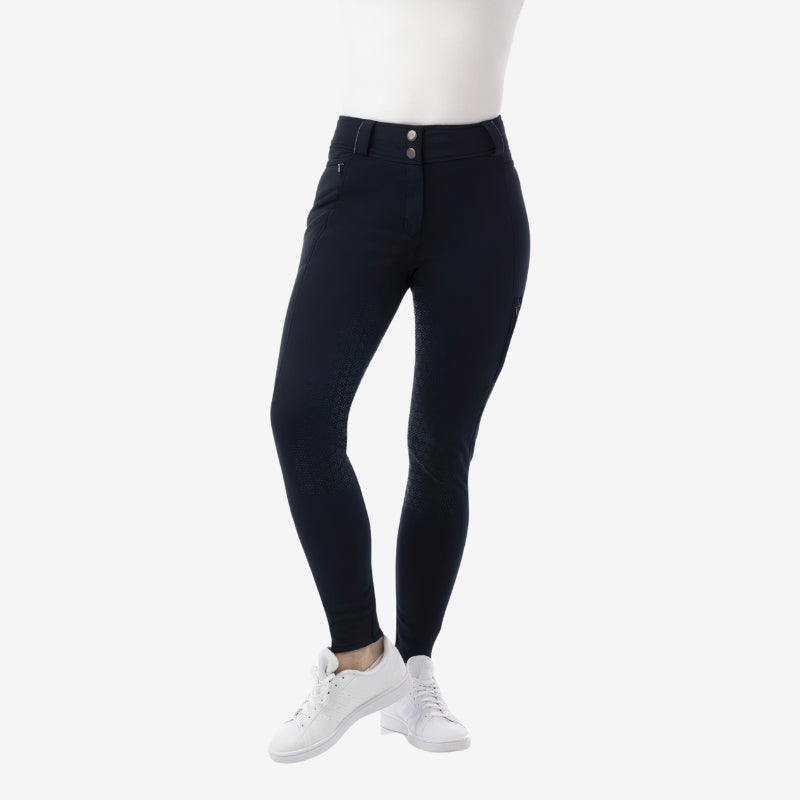 Pantalon d'équitation d'hiver Equithème Kitzbuhl marine