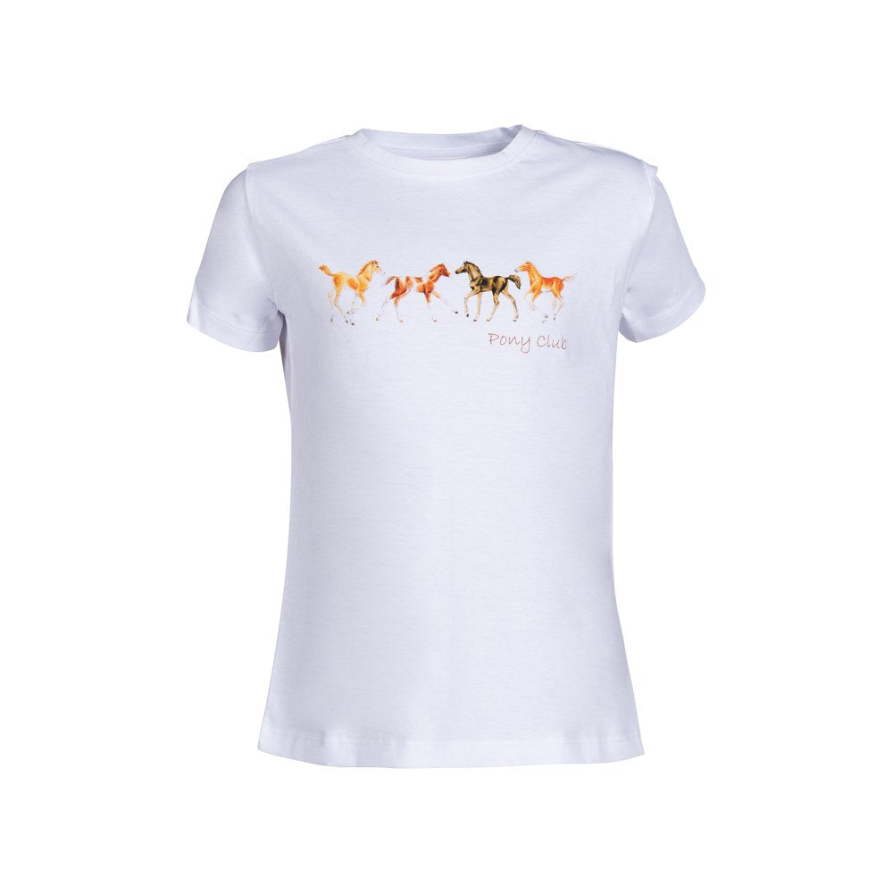 T-shirt d'équitation enfant Pony Club Blanc