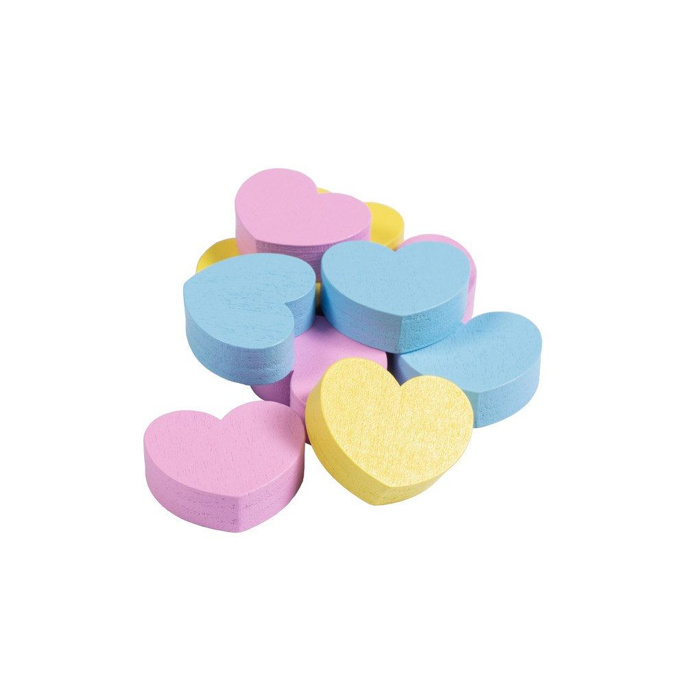 Friandises en bois Hearts HKM Jaune/rose/bleu aqua