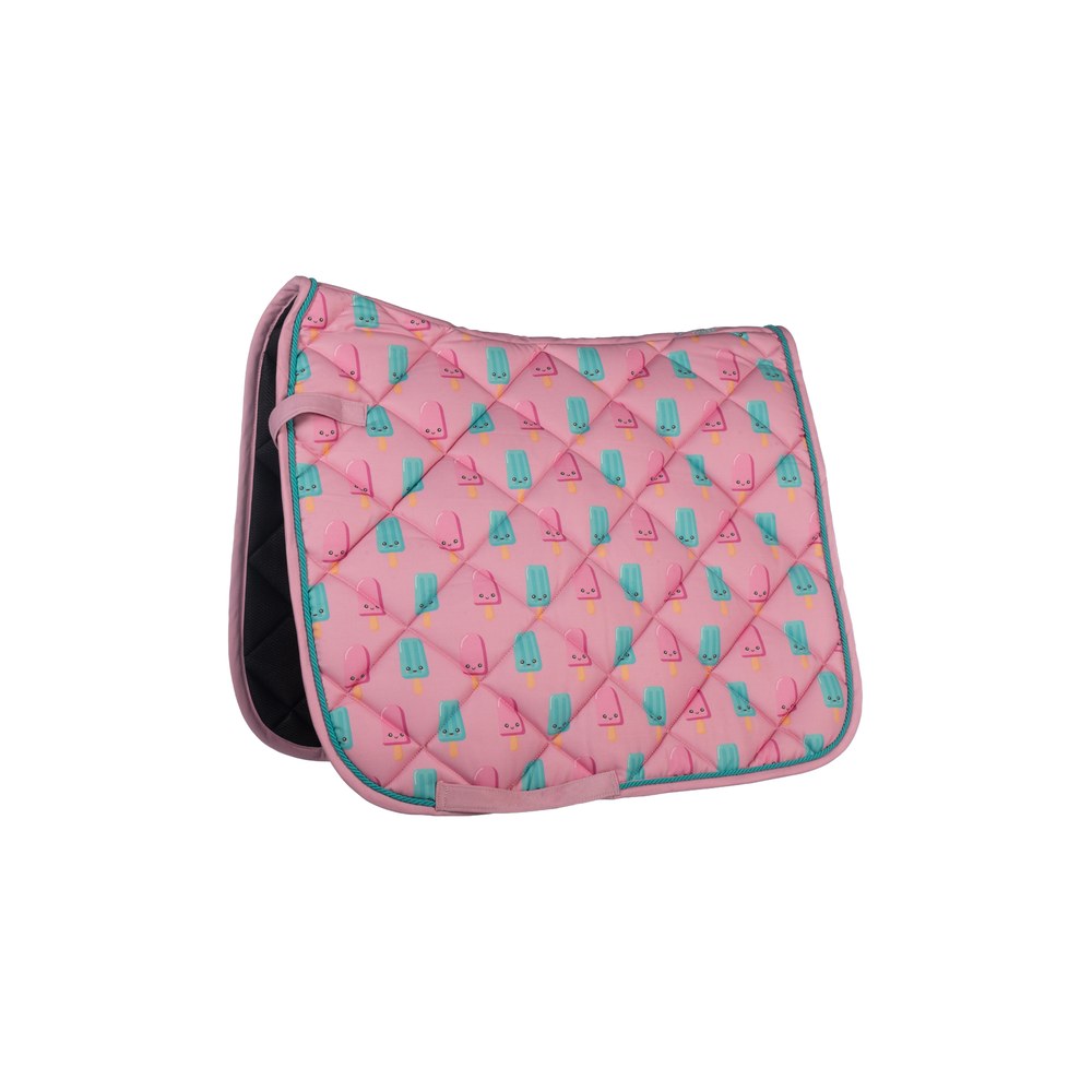 Tapis Naples HKM poney Rose foncé/aqua