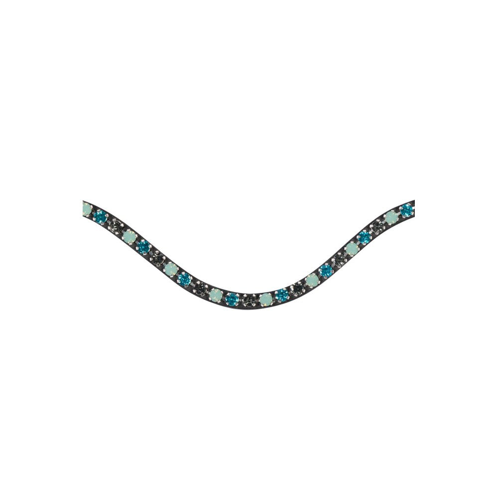 Frontal Aurora HKM poney Bleu azur/bleu