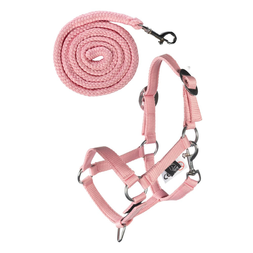 Licol et longe Hobby Horsing Basic HKM Rose