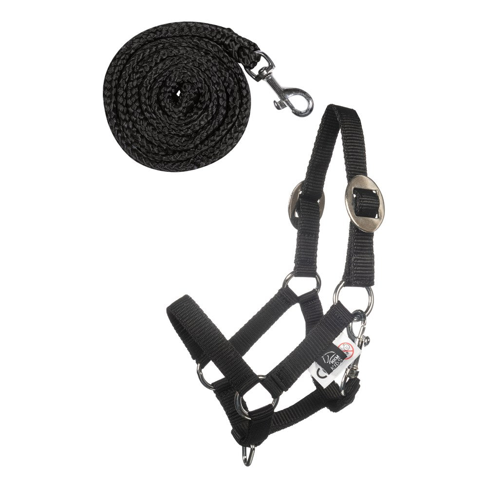 Licol et longe Hobby Horsing Basic HKM Noir