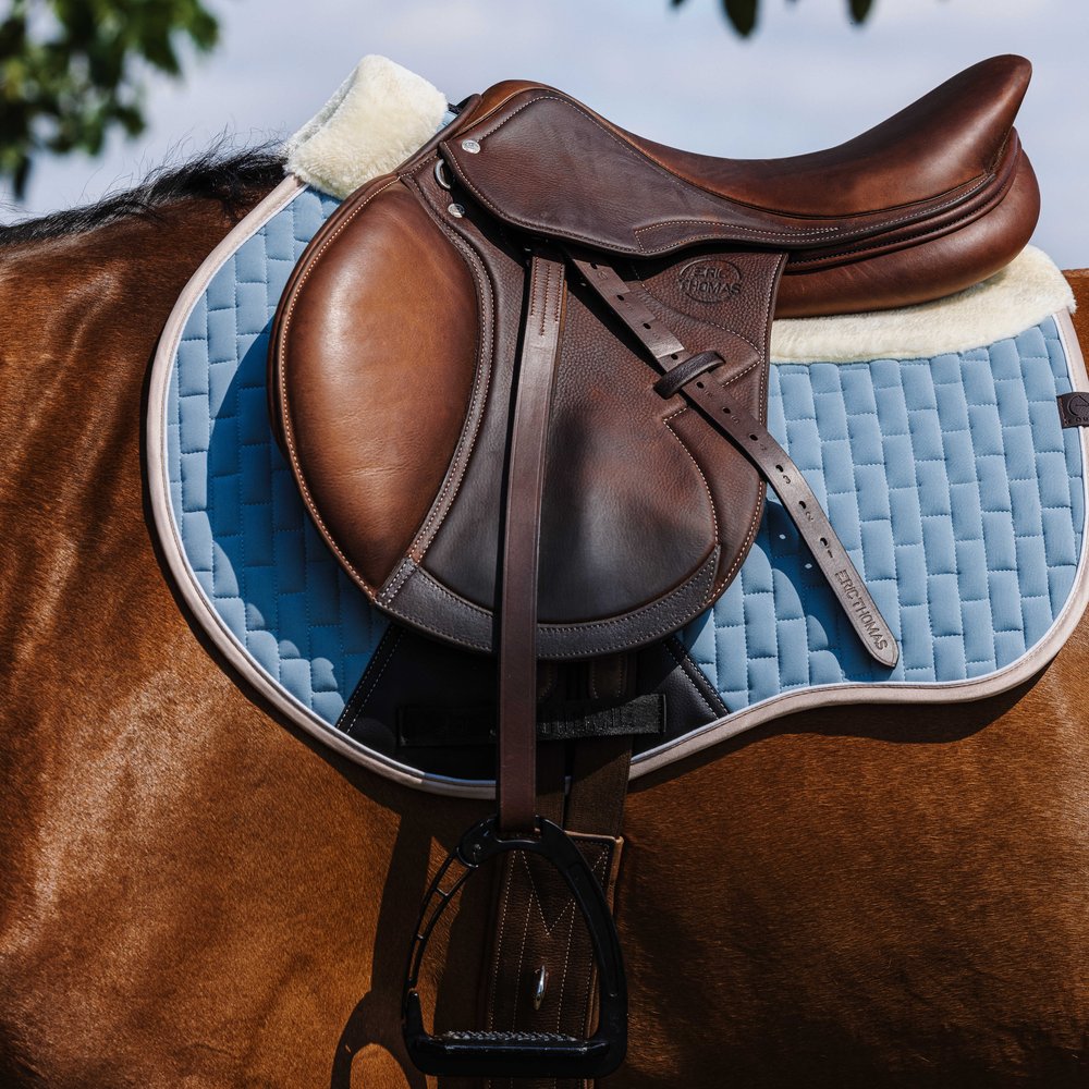 Tapis de selle Dinard Equithème Bleu ciel