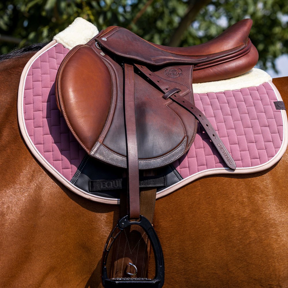 Tapis de selle Dinard Equithème Vieux rose