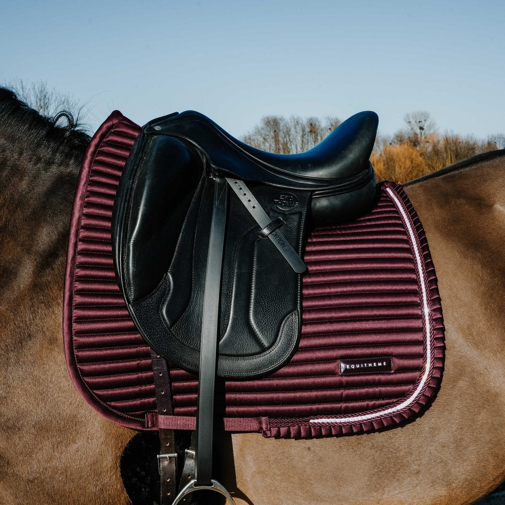 Tapis de selle dressage Glam Equithème Bordeaux