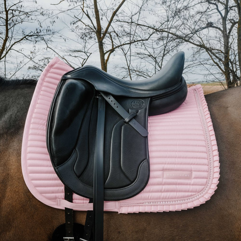 Tapis de selle dressage Glam Equithème Rose