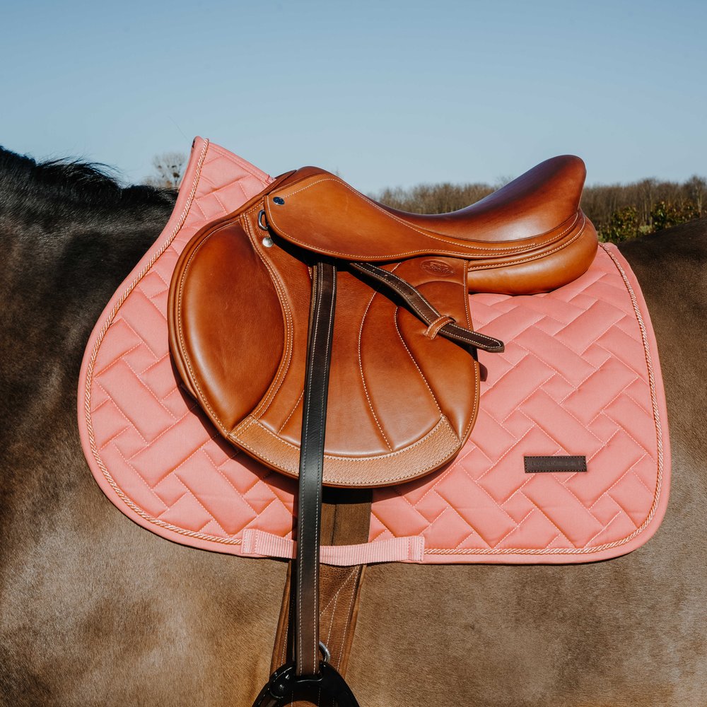 Tapis de selle Starlet Equithème Pêche