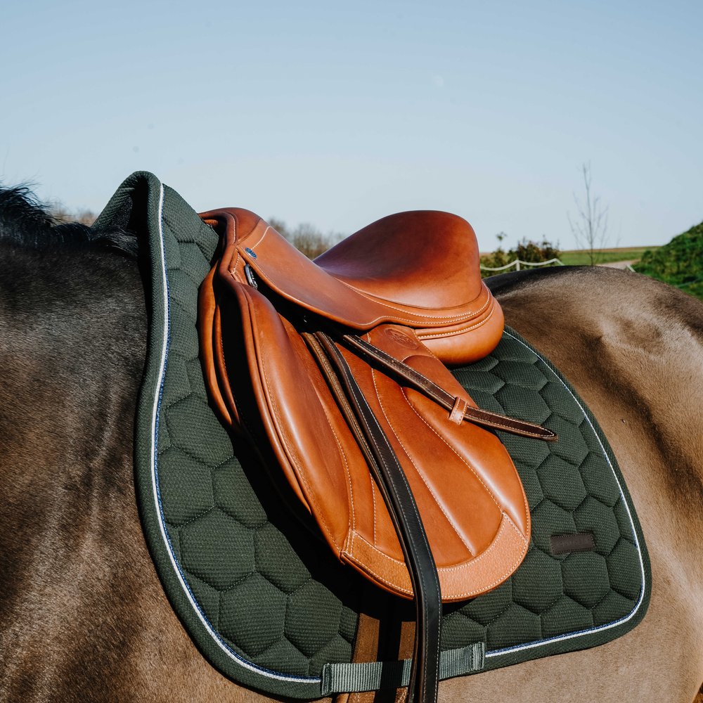Tapis de selle Honey Equithème Vert foncé