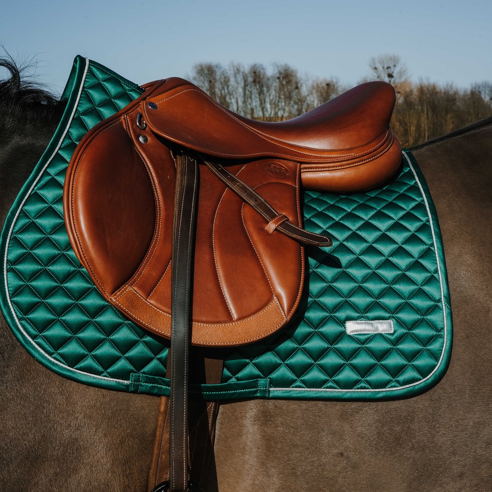 Tapis de selle Nacre Equithème Vert foncé