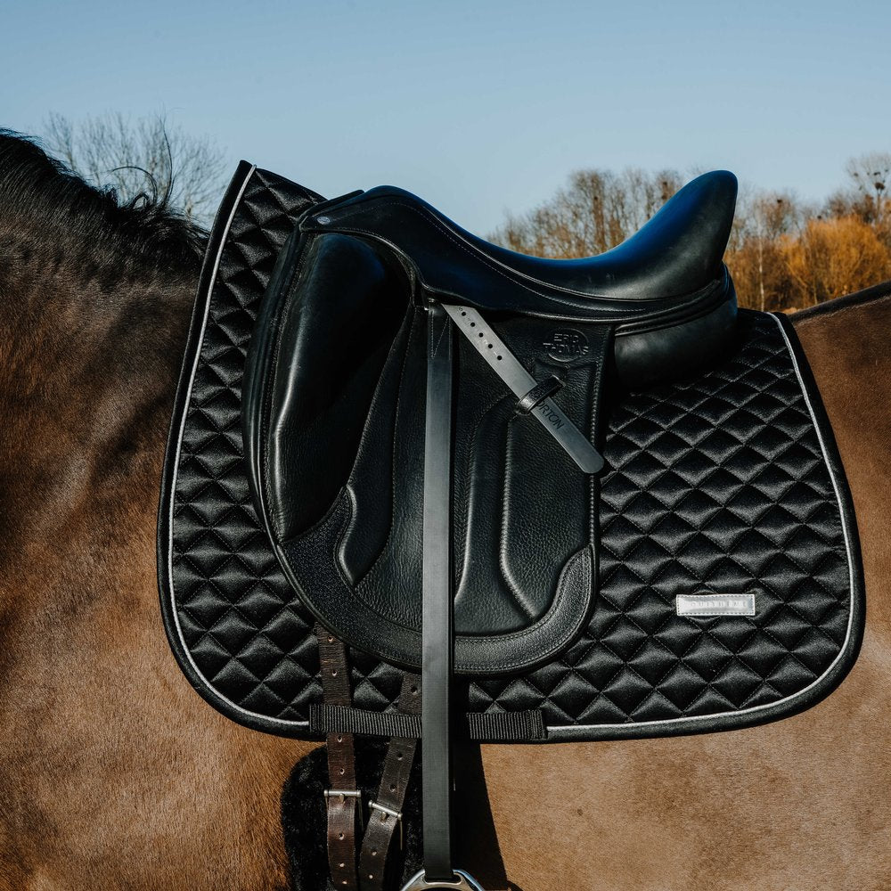 Tapis de selle dressage Nacre Equithème Noir