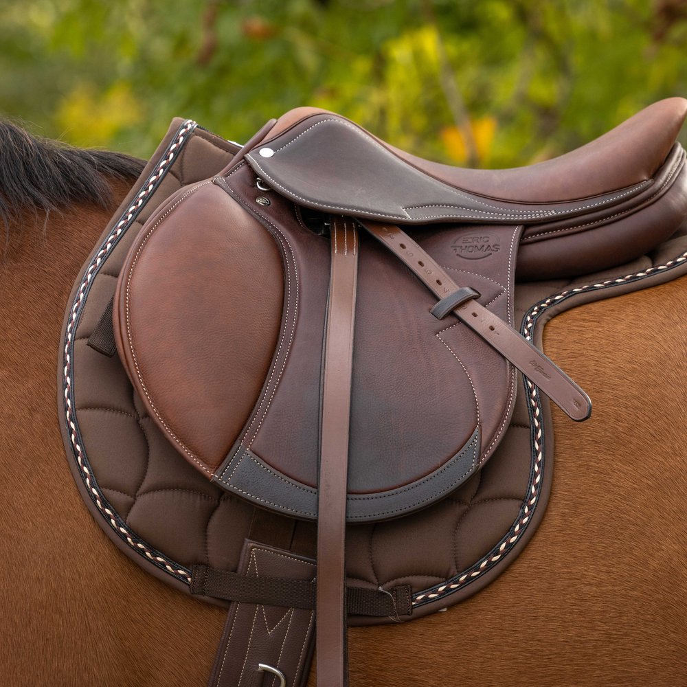 Tapis de selle Hunter Equithème Chocolat