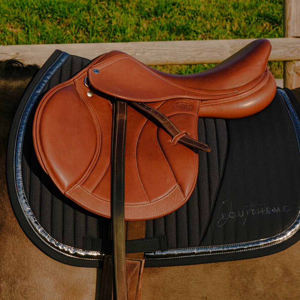 Tapis de selle Talent Je t'aime Equithème Marine