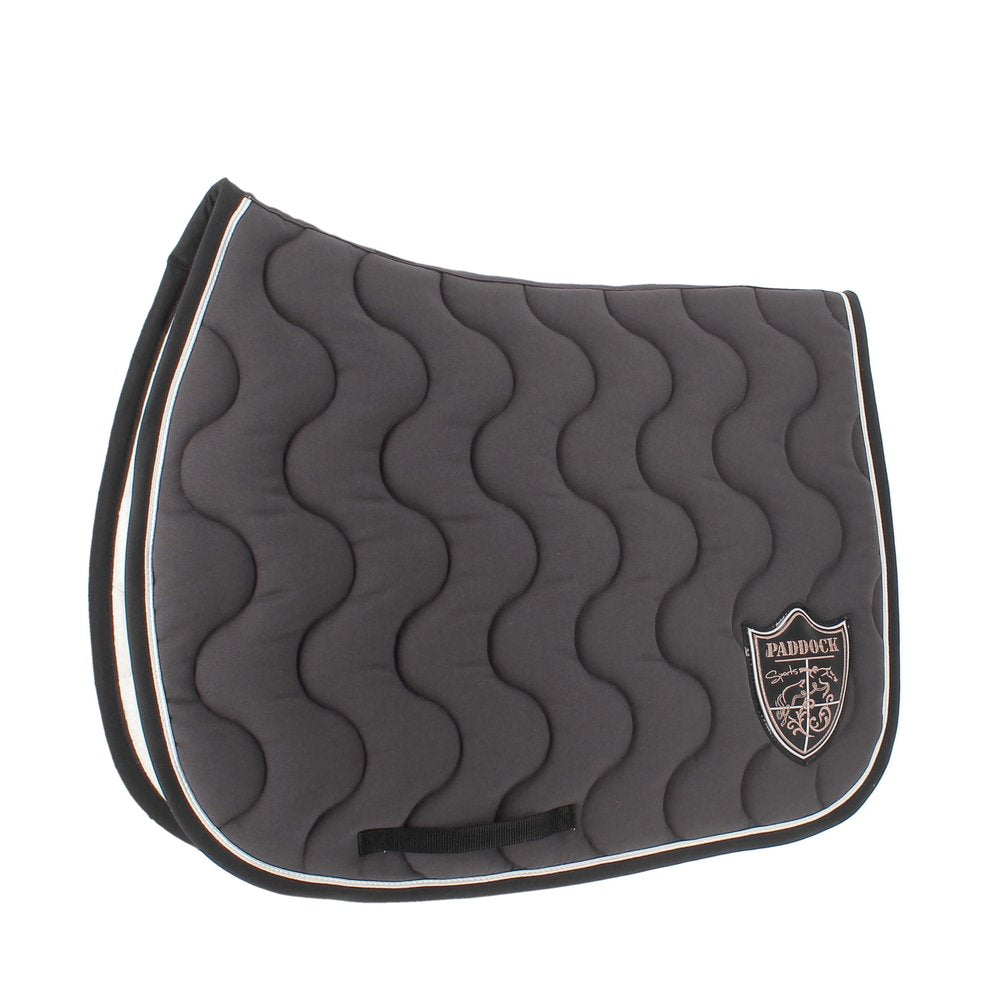 Tapis de selle Paddock Origine Écusson Gris foncé