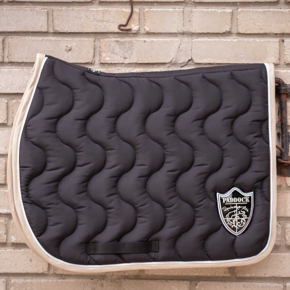 Tapis de selle Paddock Origine Écusson Noir
