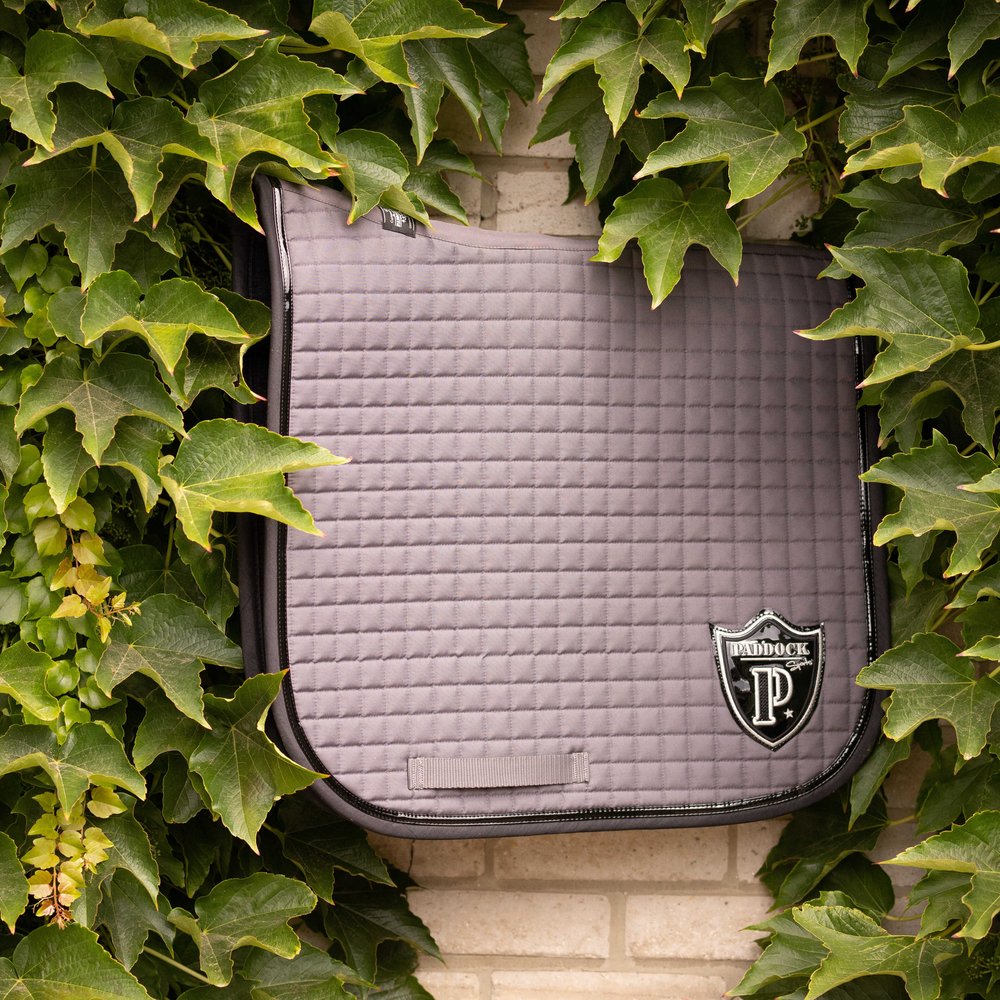 Tapis de selle dressage Paddock Américain Gris foncé