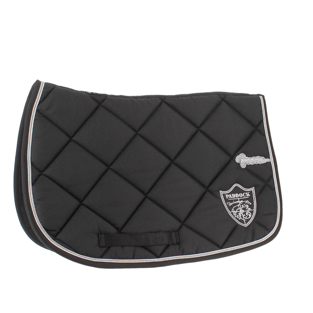 Tapis de selle Paddock Prems Écusson poney Noir