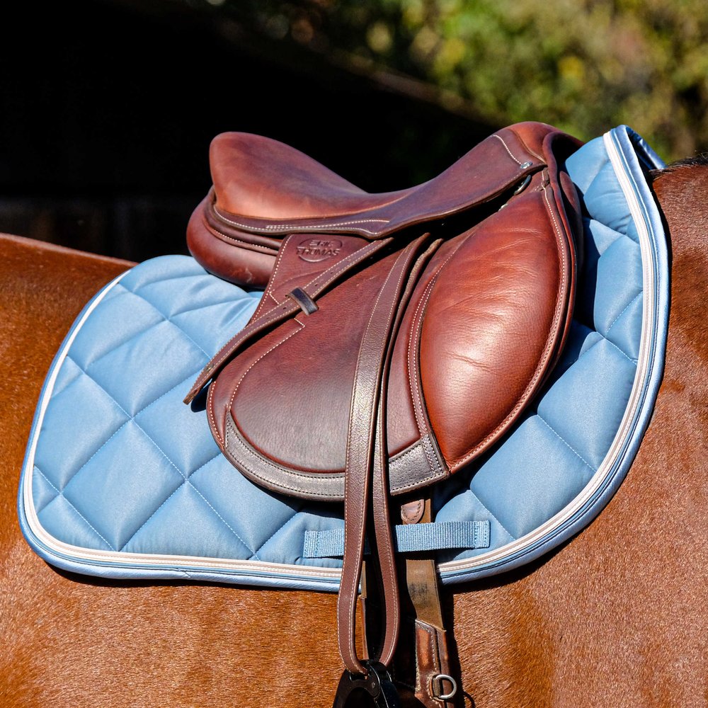 Tapis de selle Classic Equithème Bleu canard
