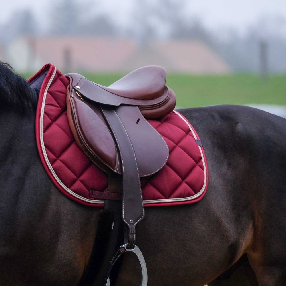 Tapis de selle Classic Equithème Bordeaux