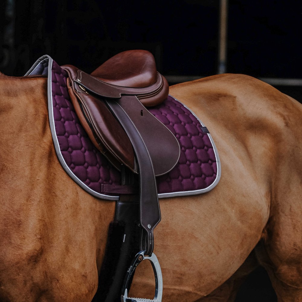 Tapis de selle Orion Equithème Prune