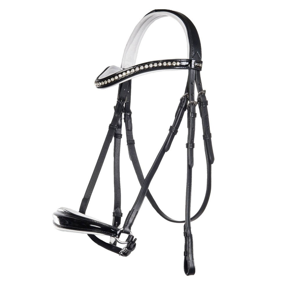 Bridon Carolin HKM poney Noir/blanc