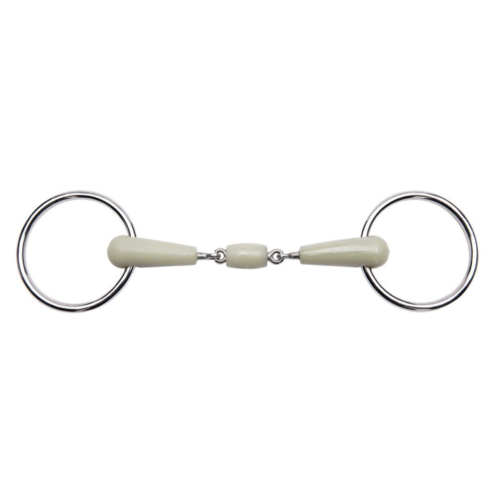 Mors à 2 anneaux brisé en inox Flexi Feeling