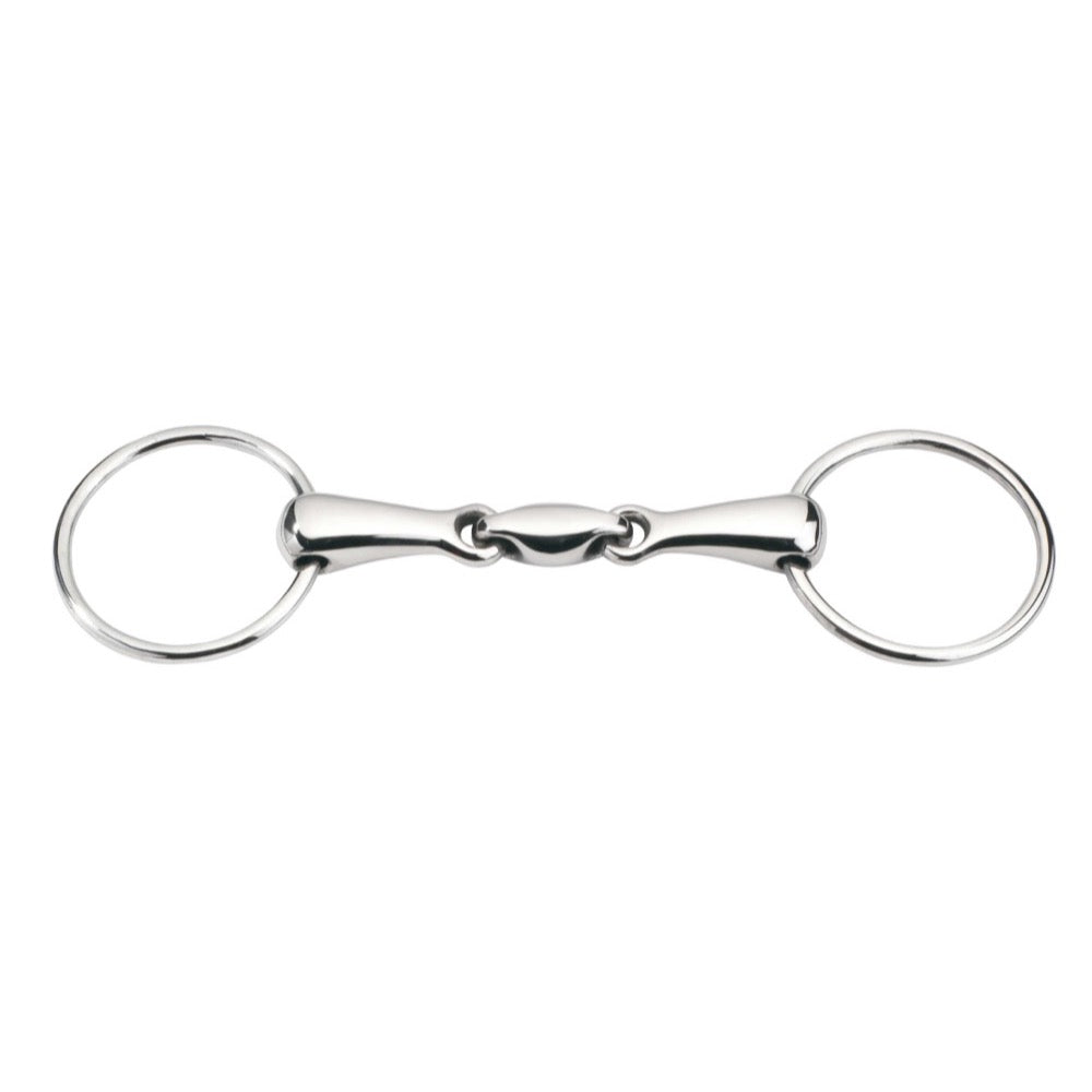Mors à 2 anneaux anatomique en inox 115 mm Feeling