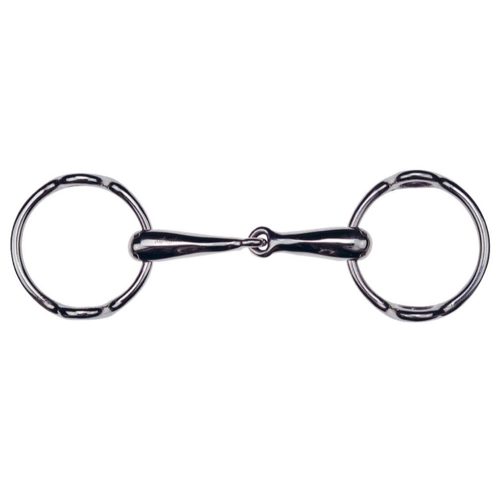 Mors releveur brisé à canon creux en inox Feeling
