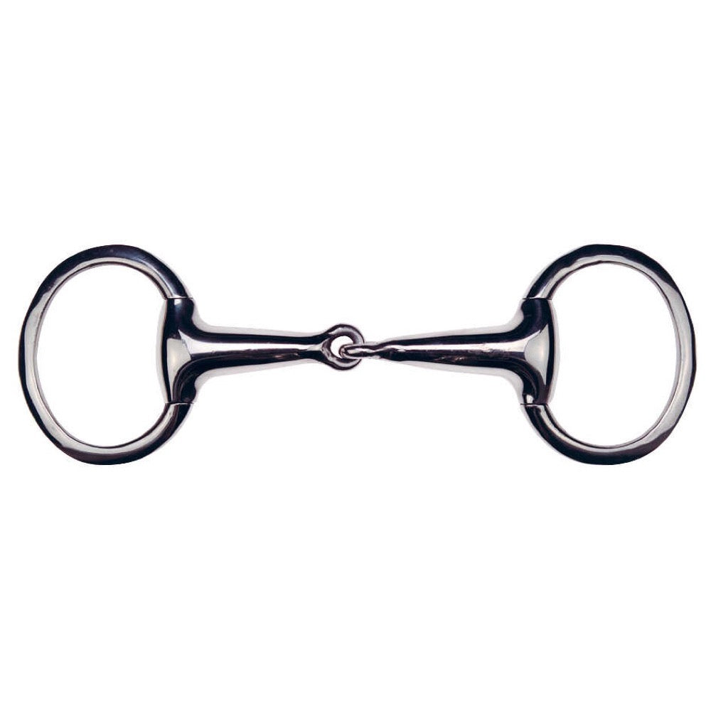 Mors à olives canon creux anneaux plats en inox Feeling
