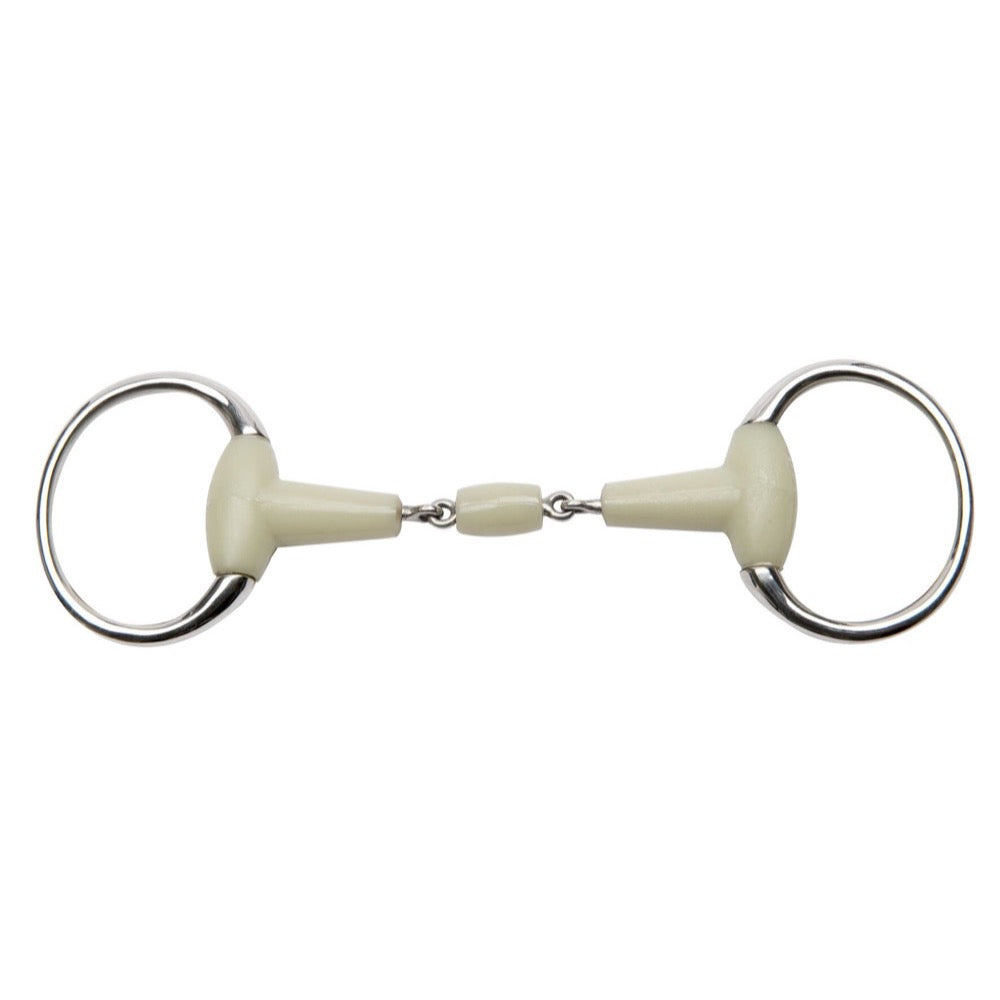 Mors à olives double brisure en inox Flexi Feeling