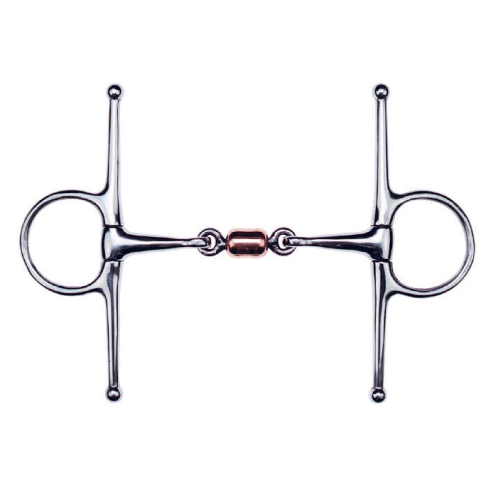 Mors à aiguilles à rouleaux de cuivre en inox 125 mm Feeling