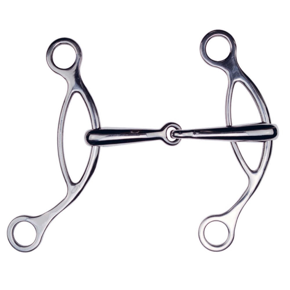 Mors américain brisé en inox 135 mm Feeling