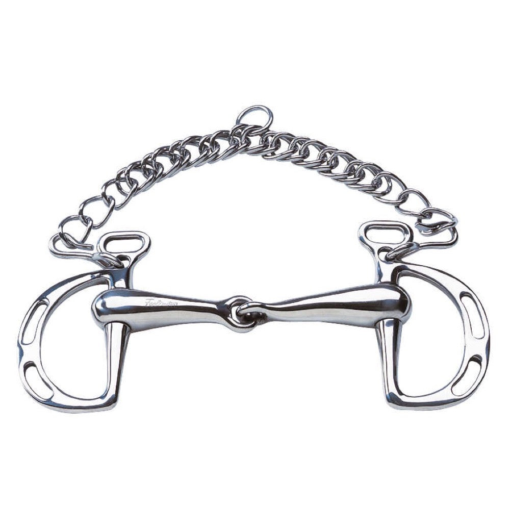 Mors espagnol à canon creux et simple brisure en inox Feeling