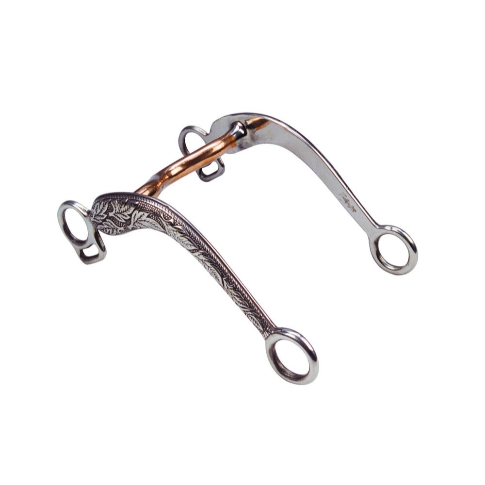 Mors western à branches ovales en inox Feeling
