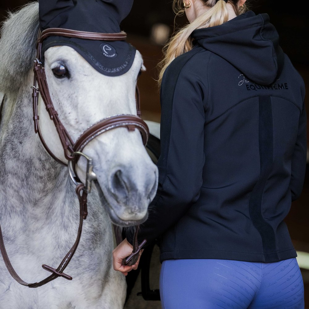 Veste softshell Equithème - Victoria Noir porté