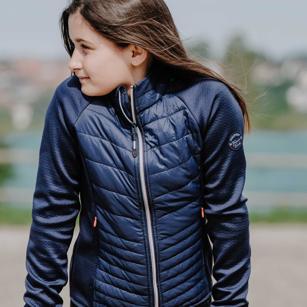 Veste hybride enfant Equithème - Olivia Marine porté