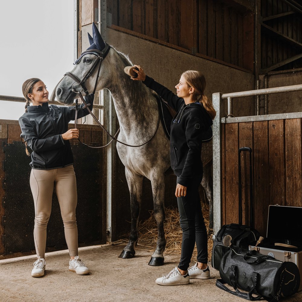 Blouson Equithème - Dakota Noir porté