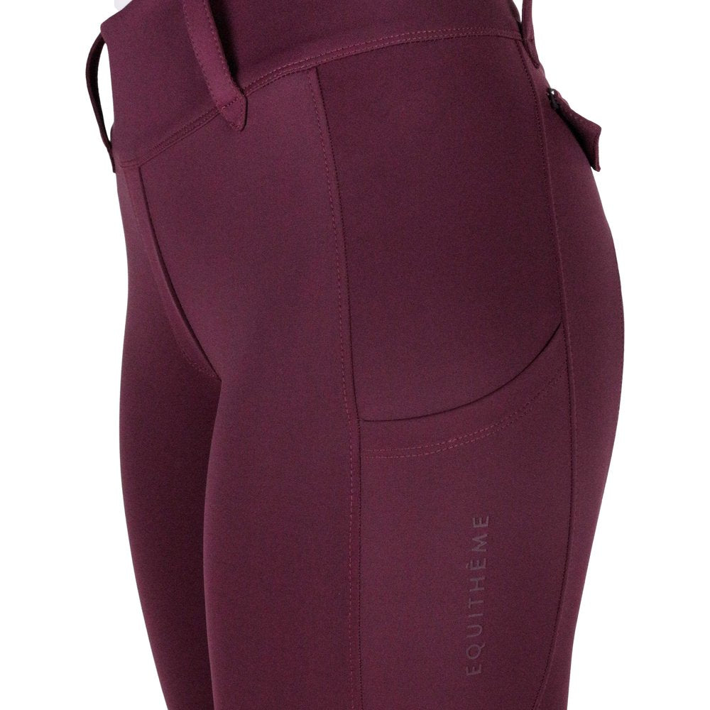 Legging Equithème - Alizé Prune détail