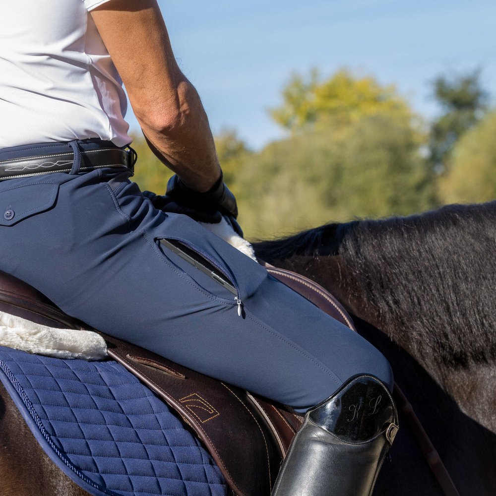 Pantalon homme Equithème - Samuel Marine porté