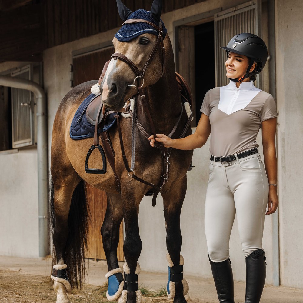 Pantalon Equithème - Jessie Beige porté