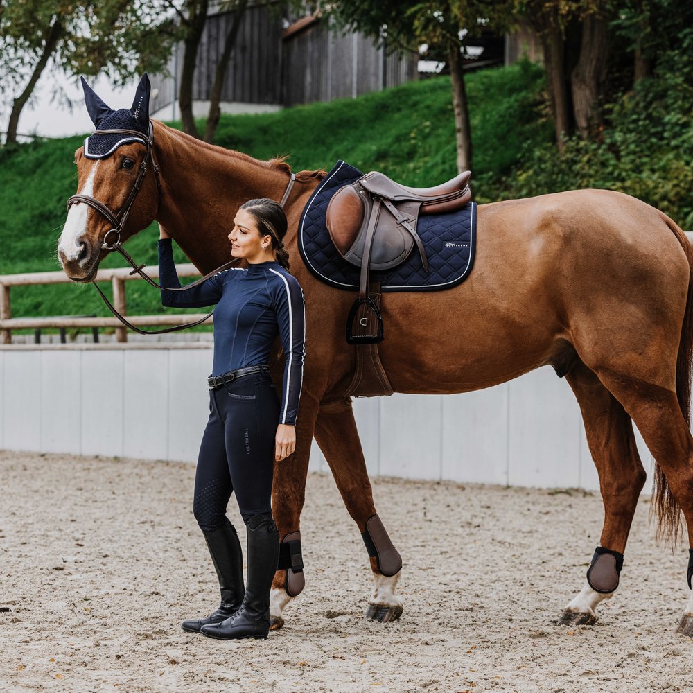 Pantalon Equithème - Jessie Marine porté