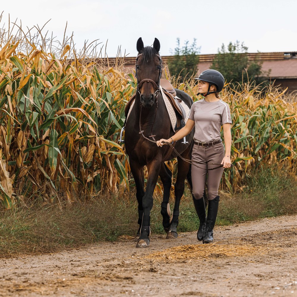 Pantalon Equithème - Jessie Taupe porté