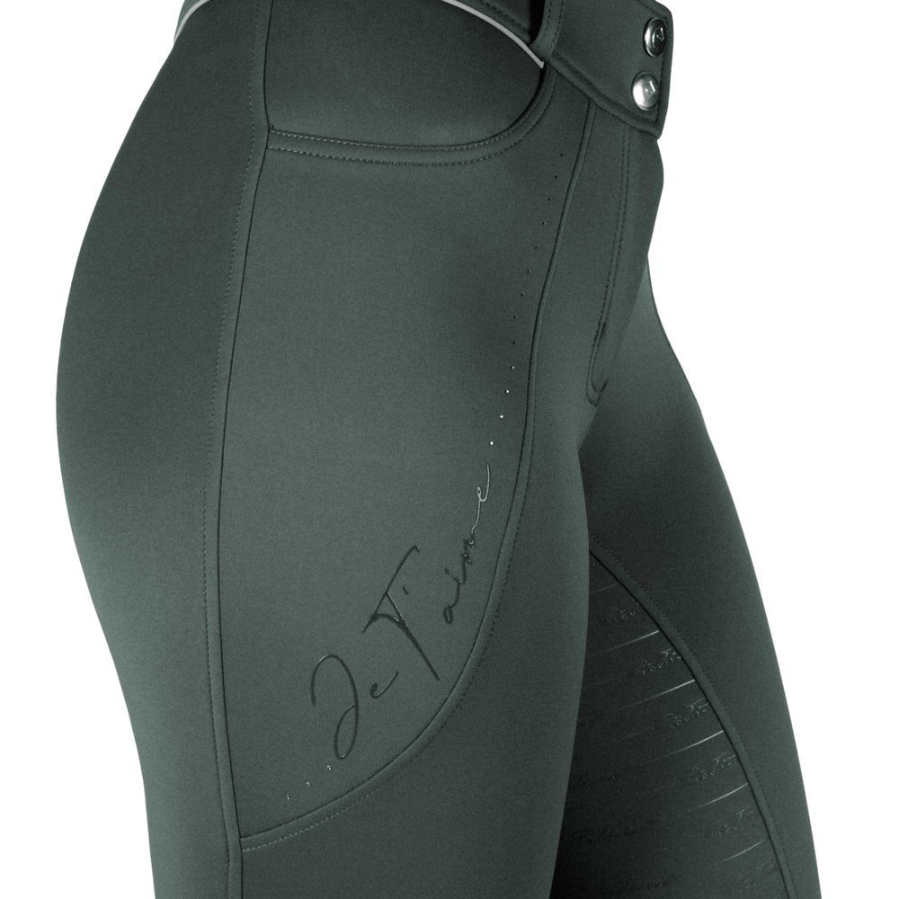 Pantalon Je t'aime Equithème - Elsa Kaki détail