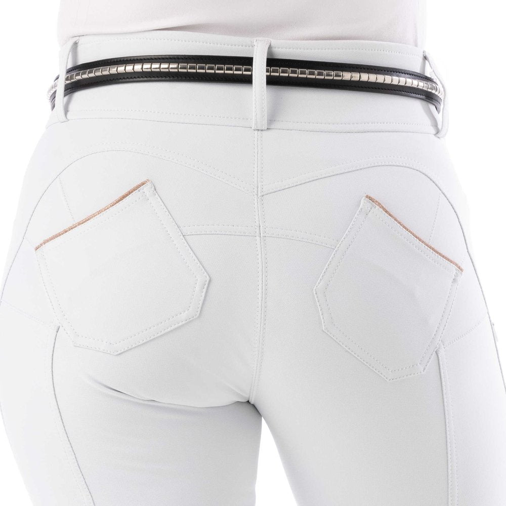 Pantalon push-up Equithème - Bella Blanc détail