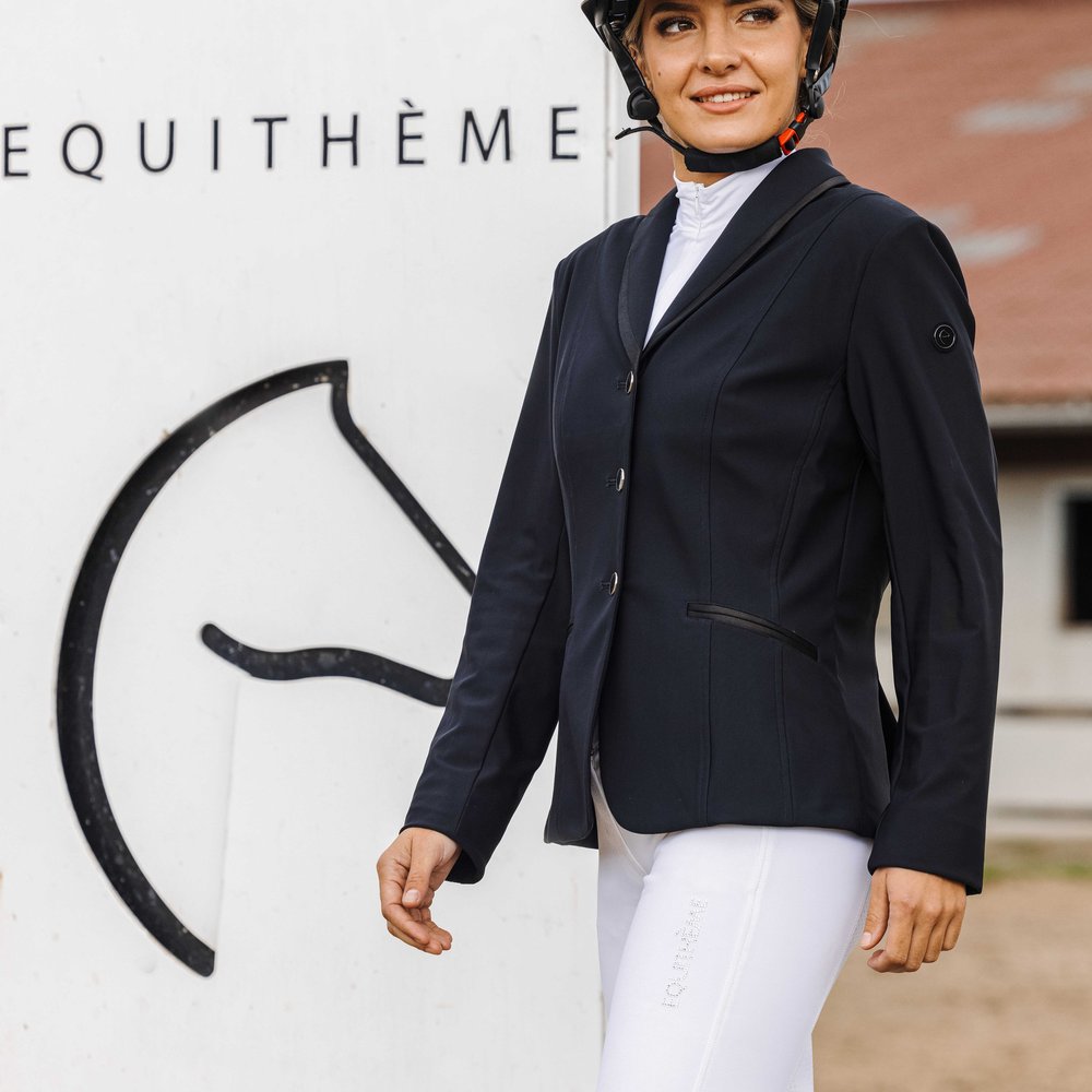 Veste de concours Equithème - Sydney Noir porté