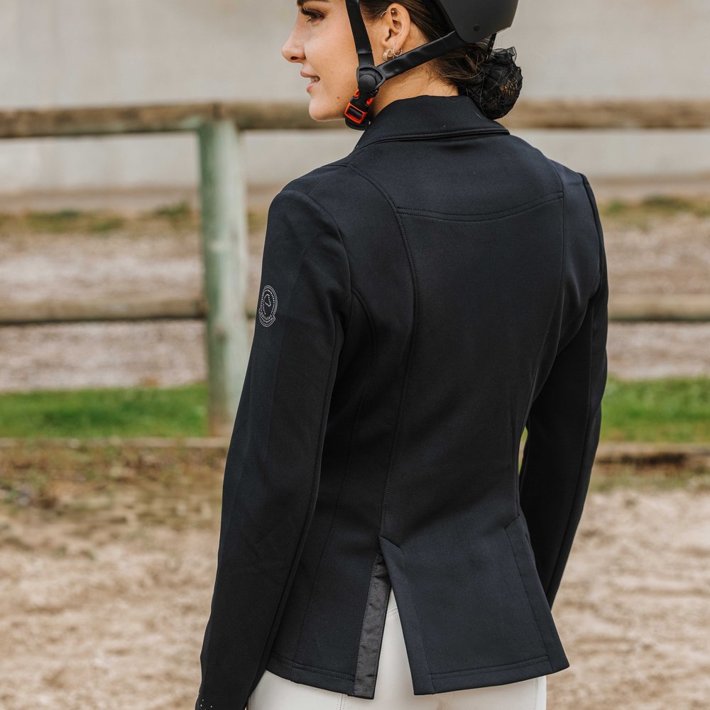 Veste de concours Equithème - Stockholm Noir porté