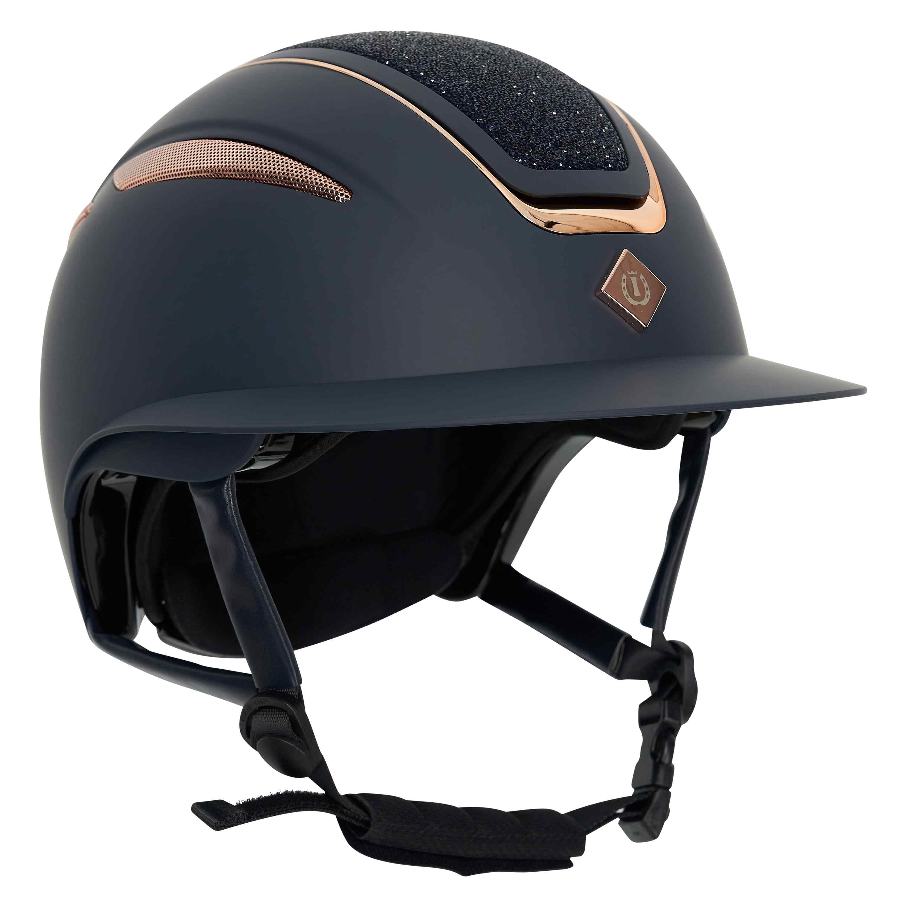 Casque IRHOlania Deluxe big visor Bleu et rose gold